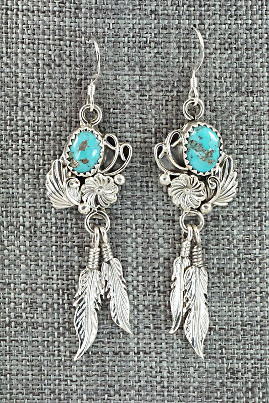 Turquoise & Sterling Silver Earrings - Rita Largo
