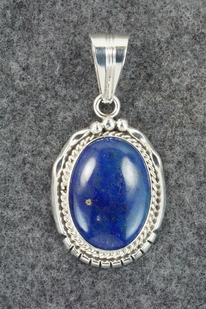 Lapis & Sterling Silver Pendant - Samuel Yellowhair