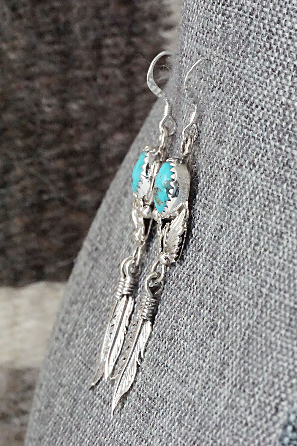 Turquoise & Sterling Silver Earrings - Rita Largo