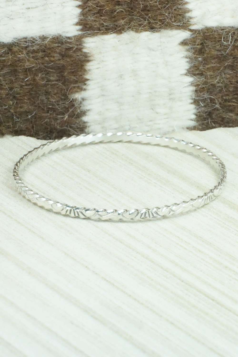 Sterling Silver Bangle - Elaine Tahe