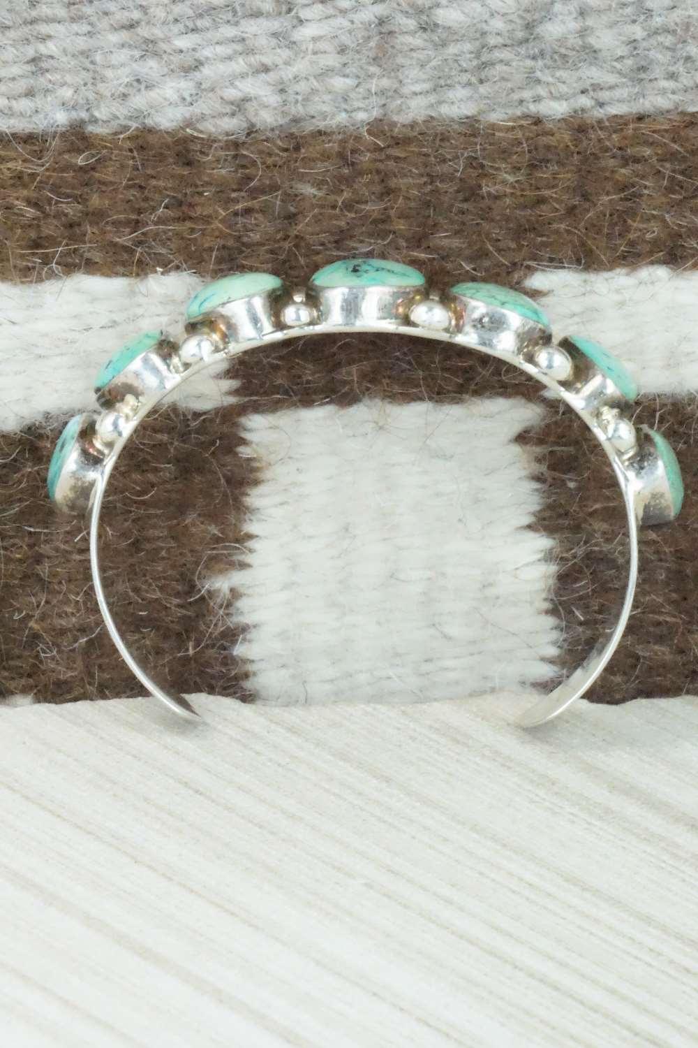 Turquoise and Sterling Silver Bracelet - Navajo