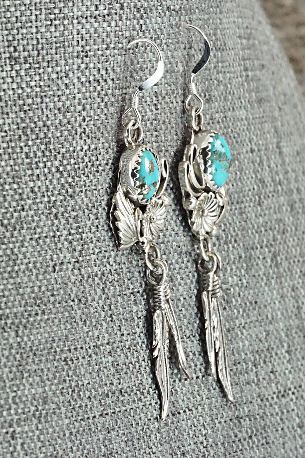 Turquoise & Sterling Silver Earrings - Rita Largo