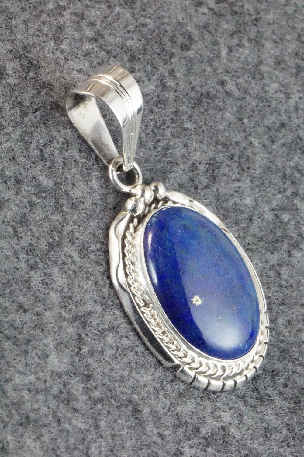 Lapis & Sterling Silver Pendant - Samuel Yellowhair