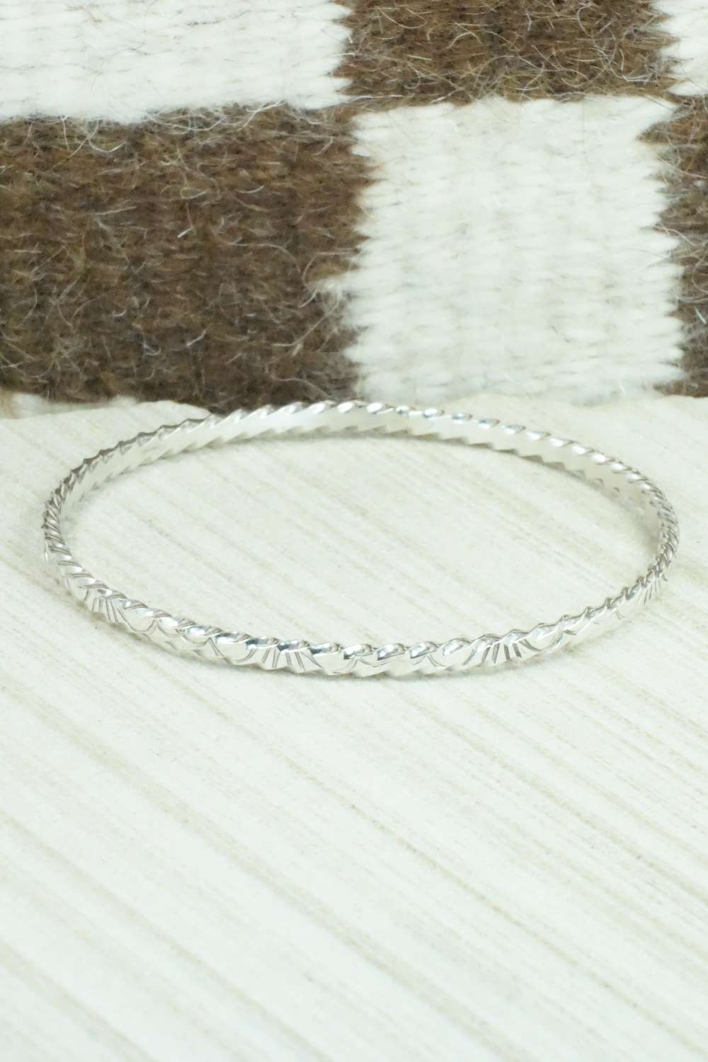 Sterling Silver Bangle - Elaine Tahe