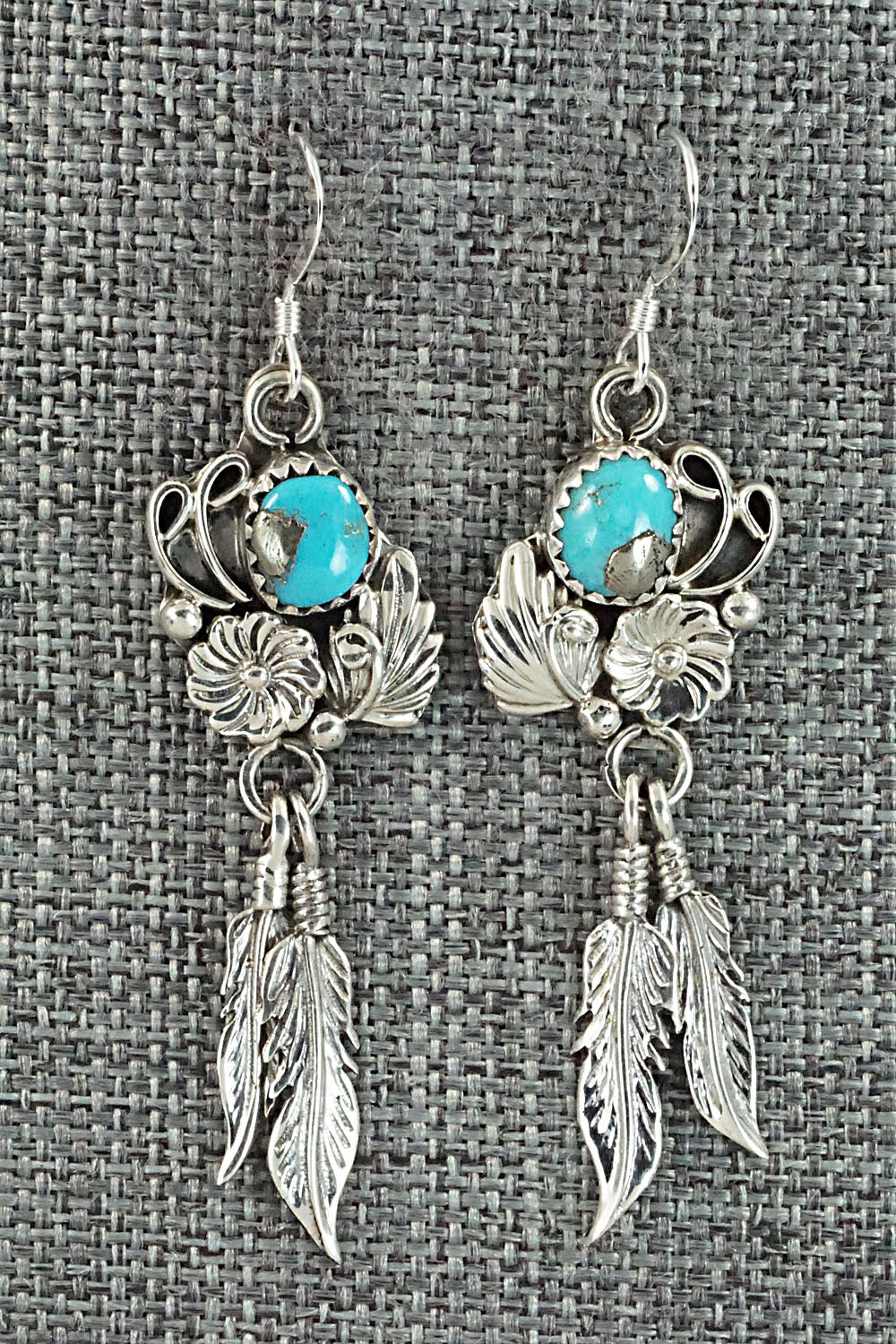 Turquoise & Sterling Silver Earrings - Rita Largo