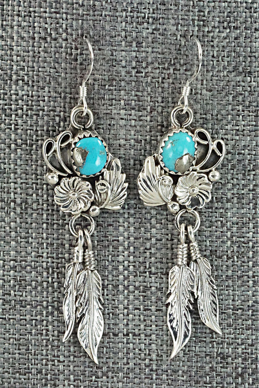 Turquoise & Sterling Silver Earrings - Rita Largo