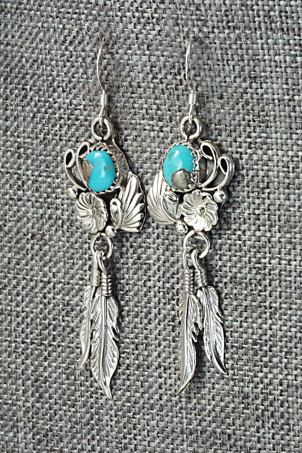 Turquoise & Sterling Silver Earrings - Rita Largo