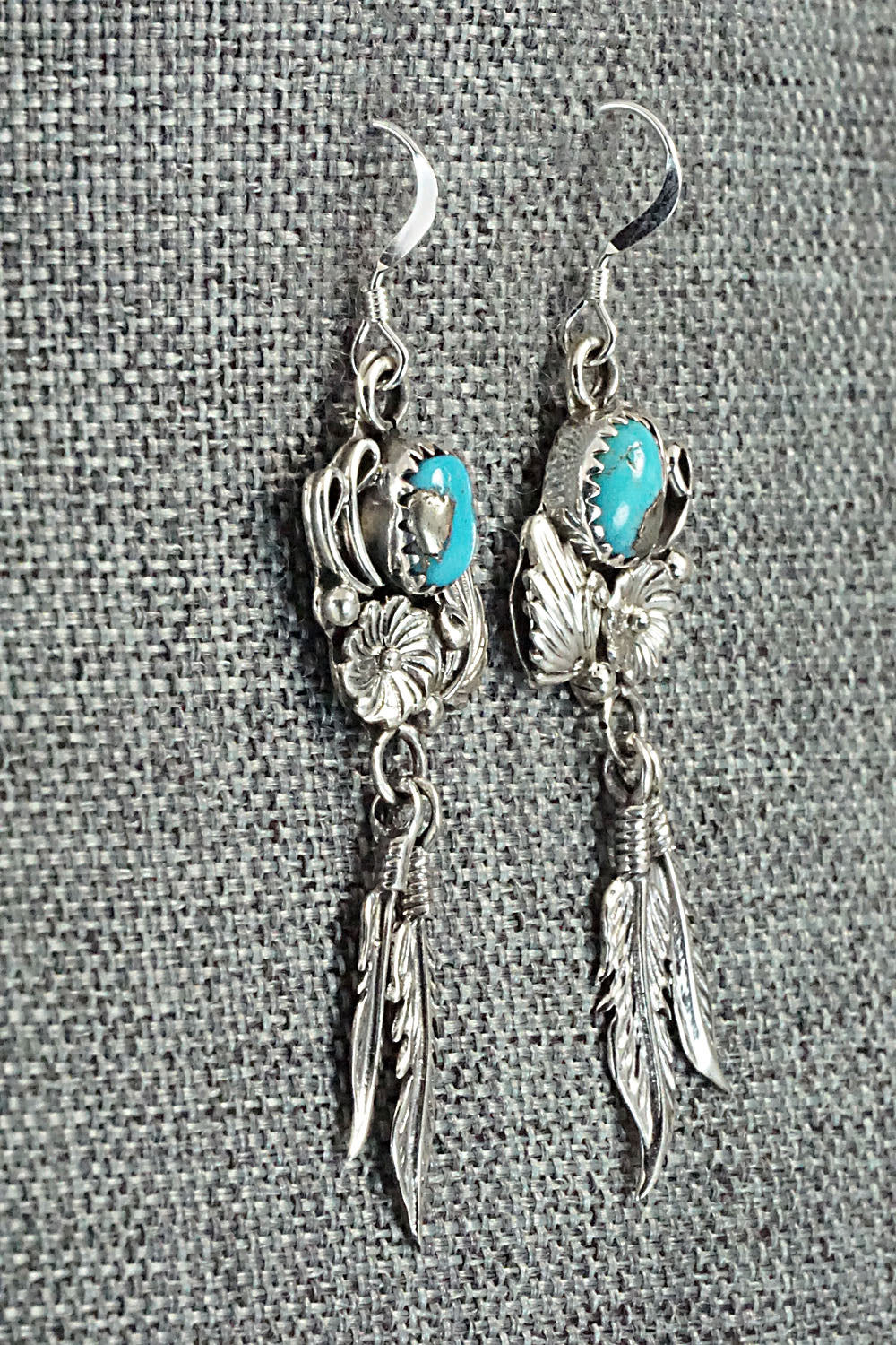 Turquoise & Sterling Silver Earrings - Rita Largo