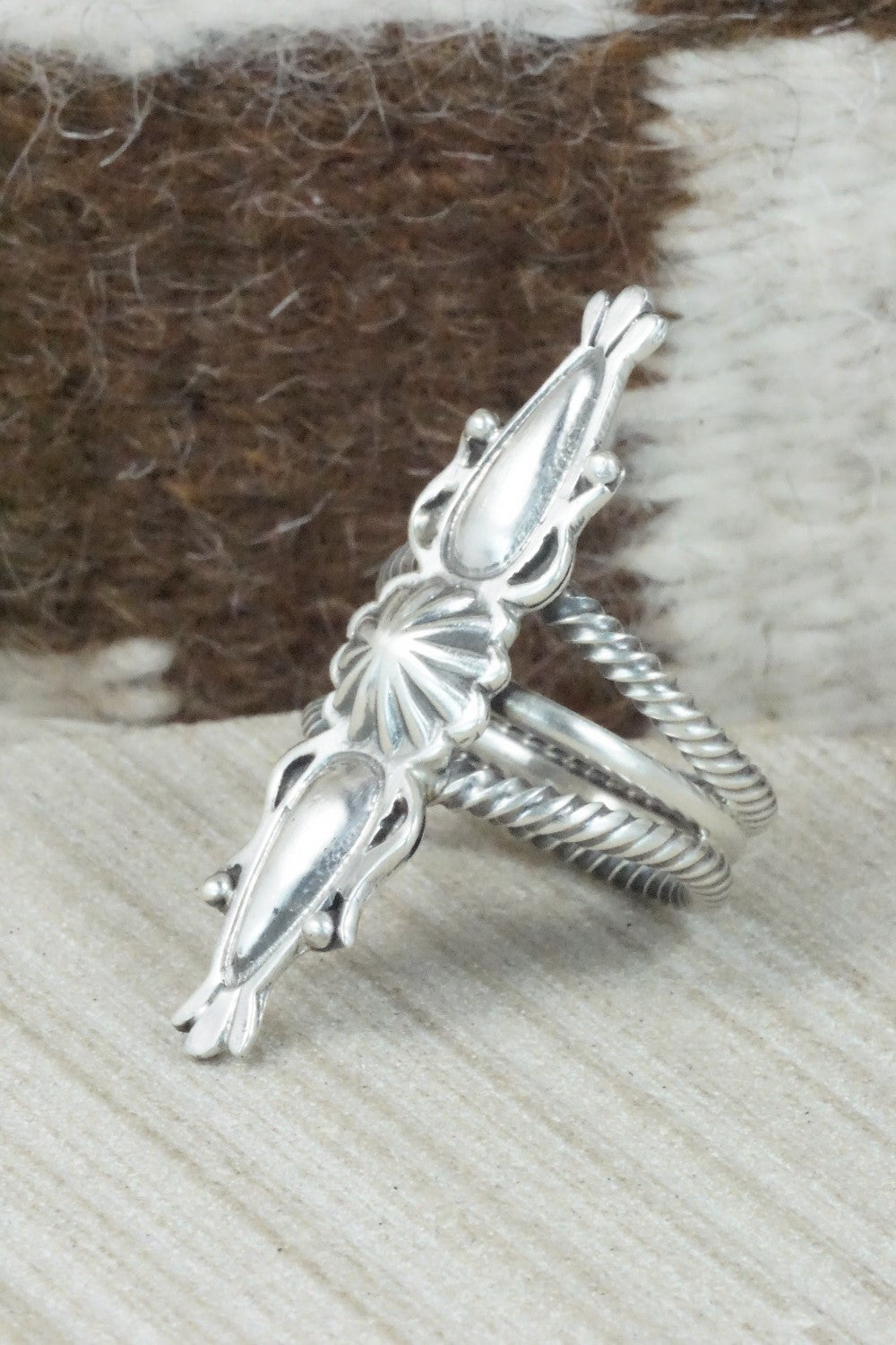 Sterling Silver Ring - Bobby Platero - Size 9