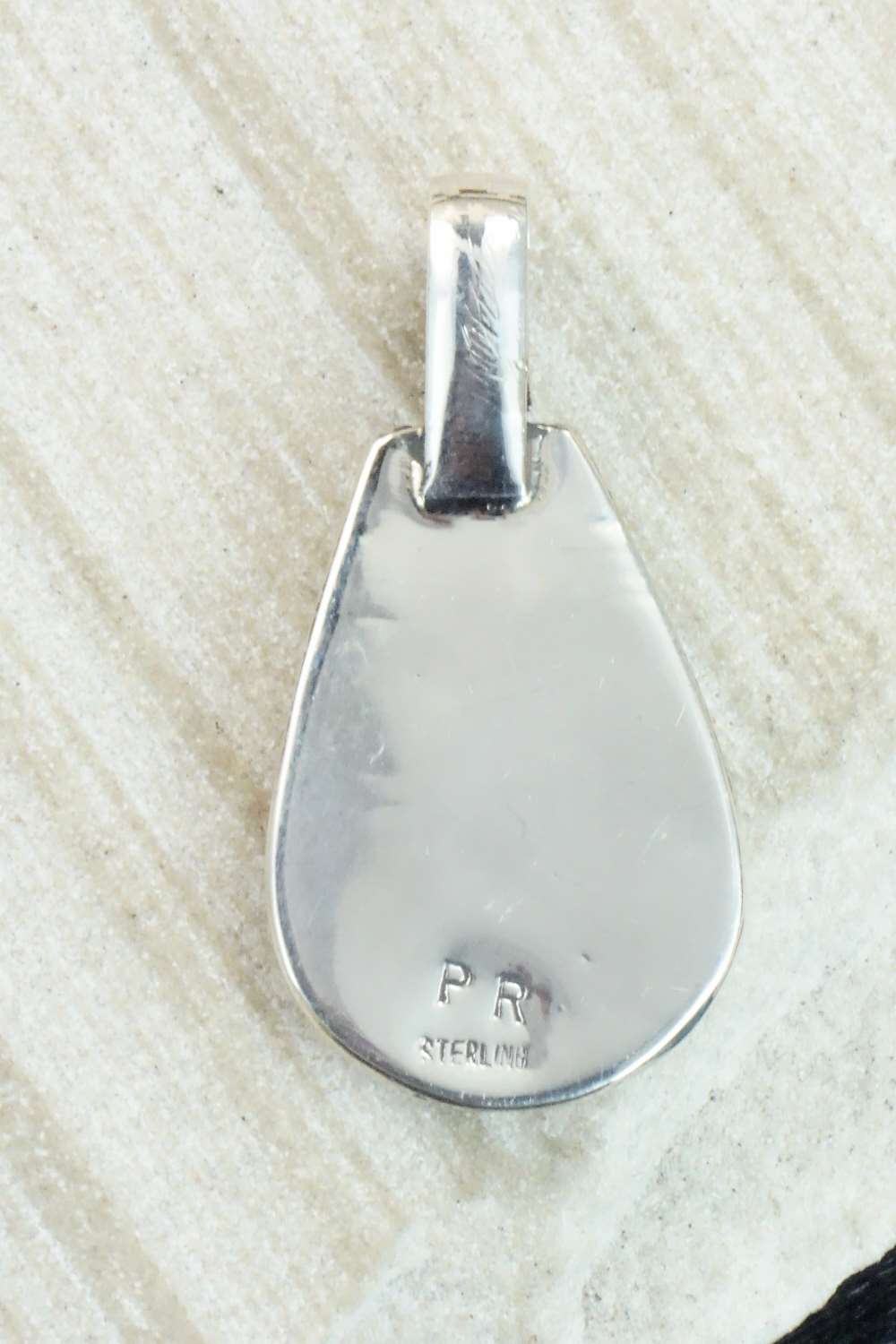 Turquoise & Sterling Silver Pendant - Priscilla Reeder