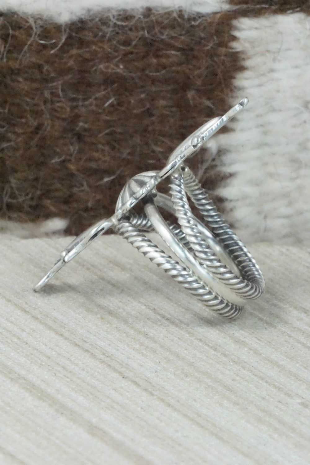 Sterling Silver Ring - Bobby Platero - Size 8.5
