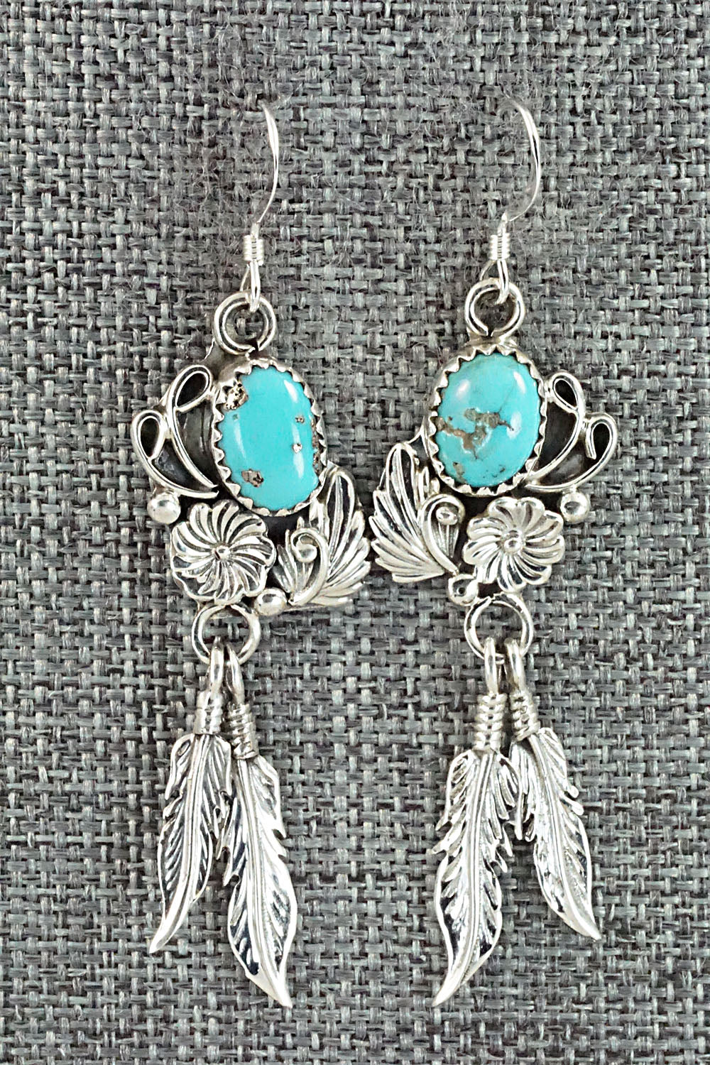 Turquoise & Sterling Silver Earrings - Rita Largo