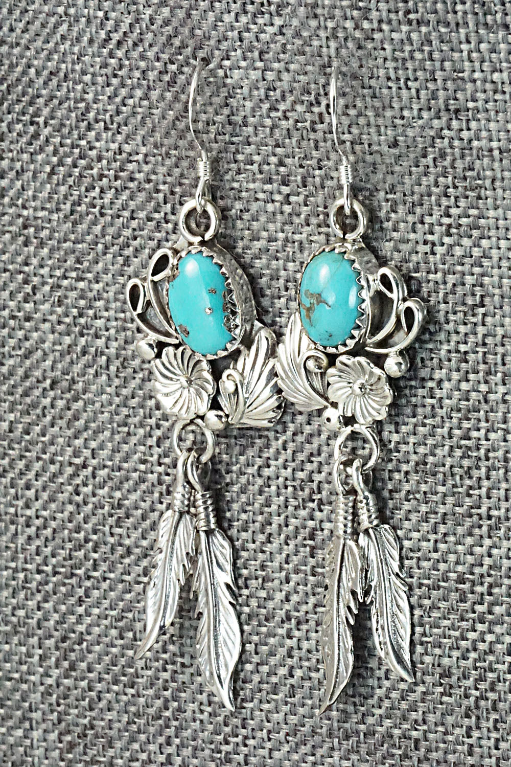 Turquoise & Sterling Silver Earrings - Rita Largo