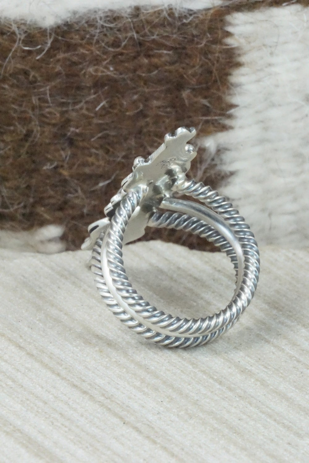 Sterling Silver Ring - Bobby Platero - Size 9.5