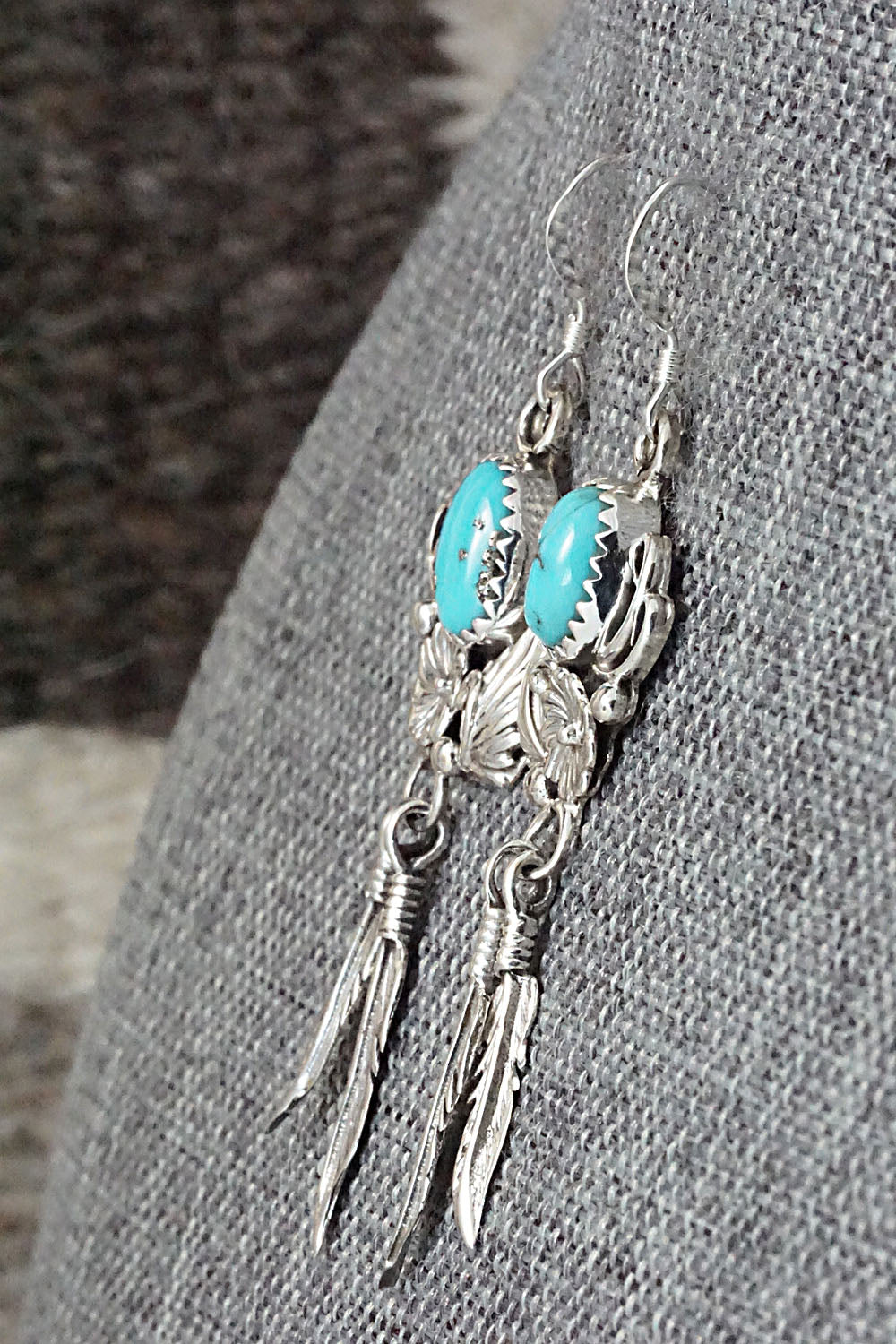 Turquoise & Sterling Silver Earrings - Rita Largo