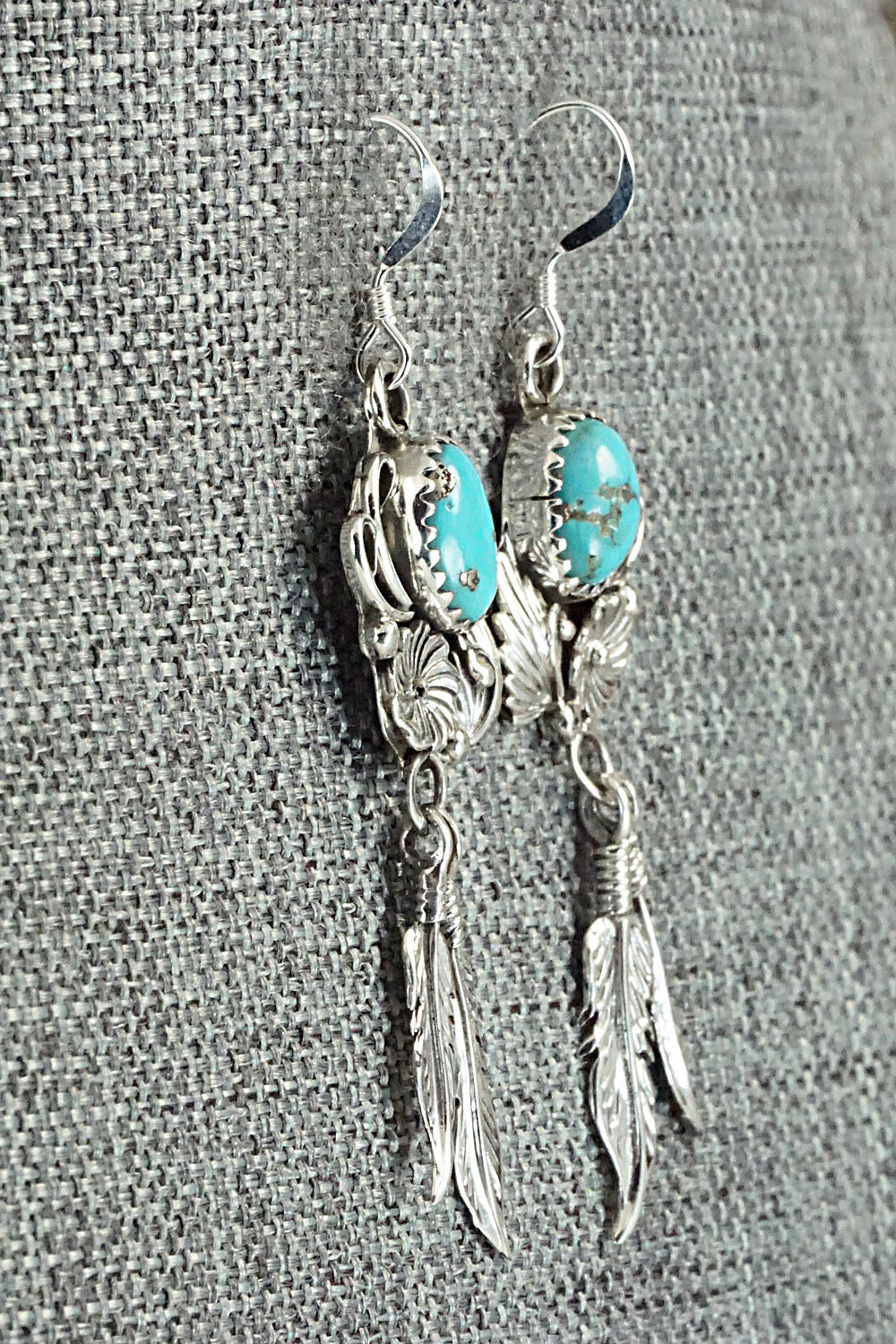 Turquoise & Sterling Silver Earrings - Rita Largo