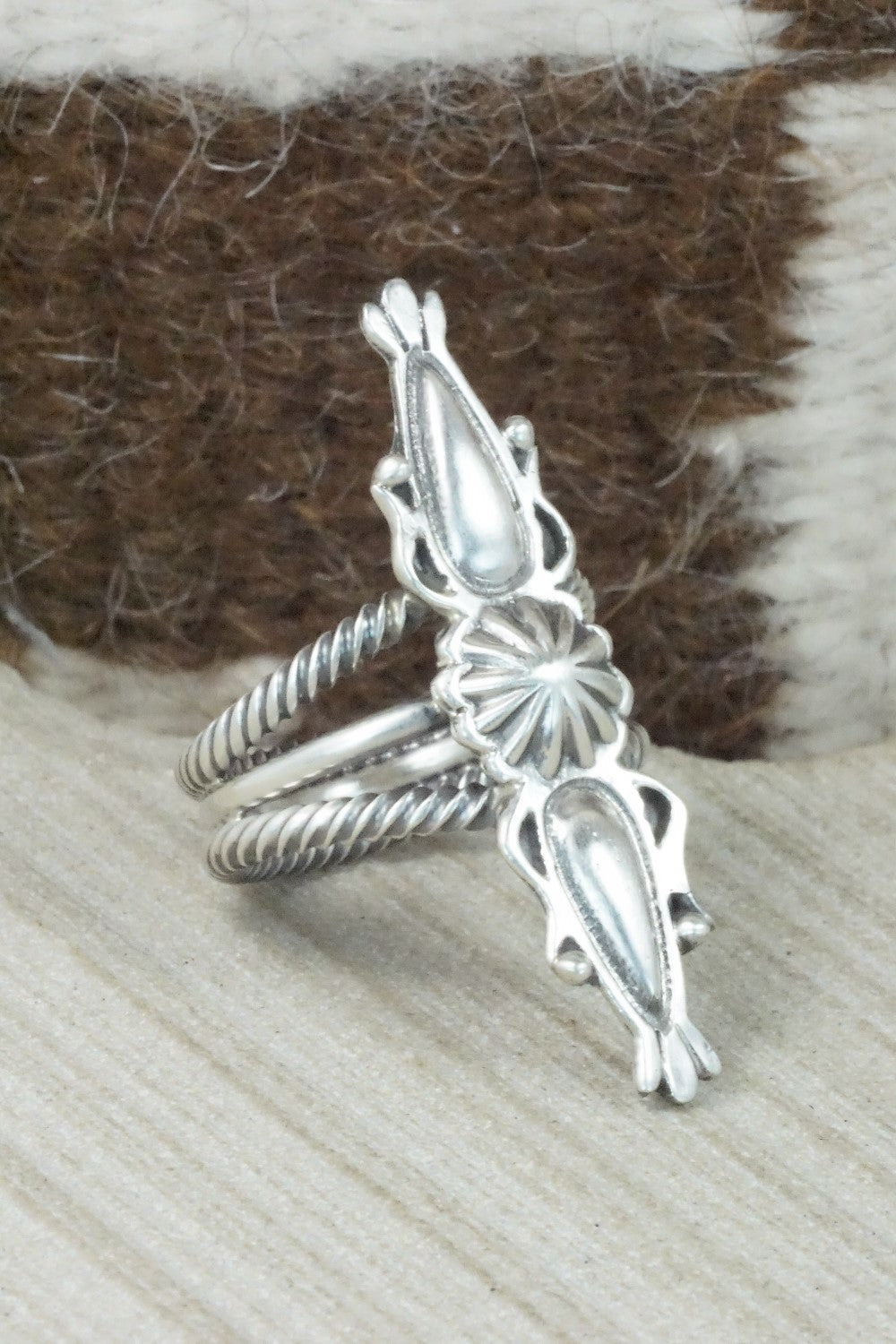 Sterling Silver Ring - Bobby Platero - Size 8.75