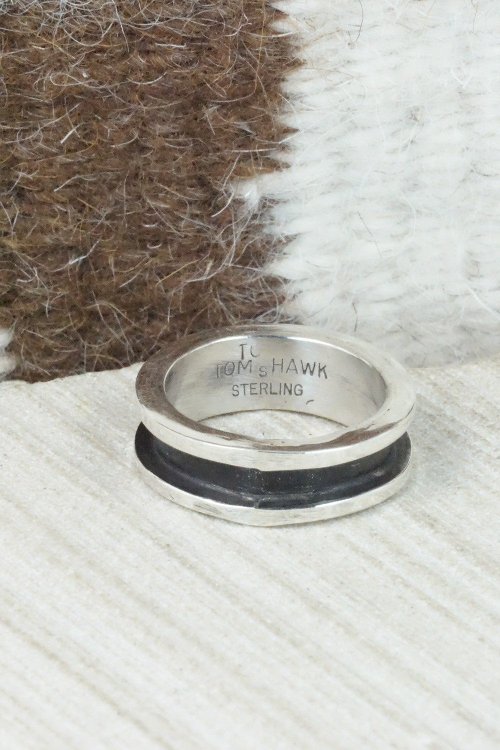 Sterling Silver Ring - Tom Hawk - Size 10.25
