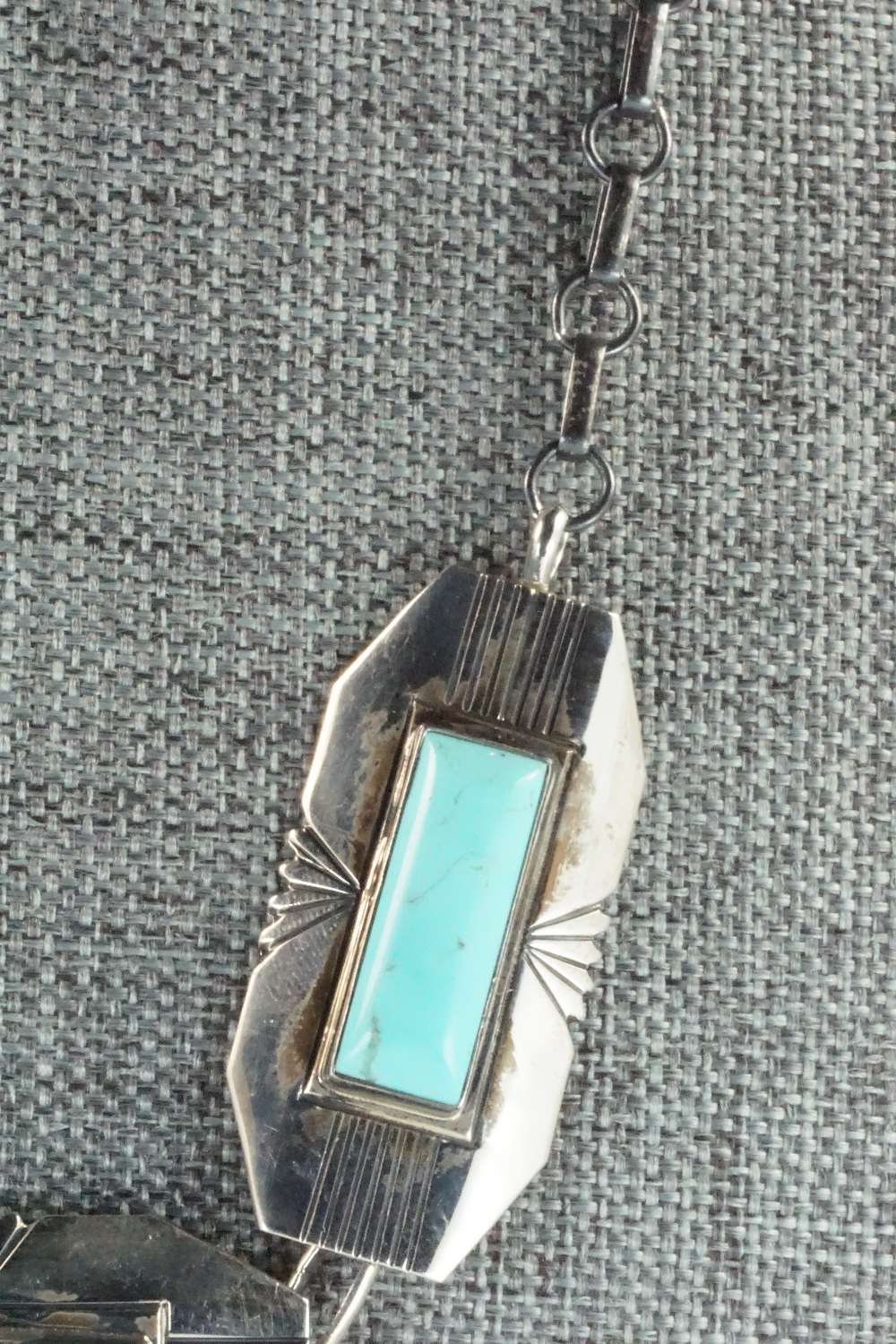 Turquoise & Sterling Silver Necklace - Navajo