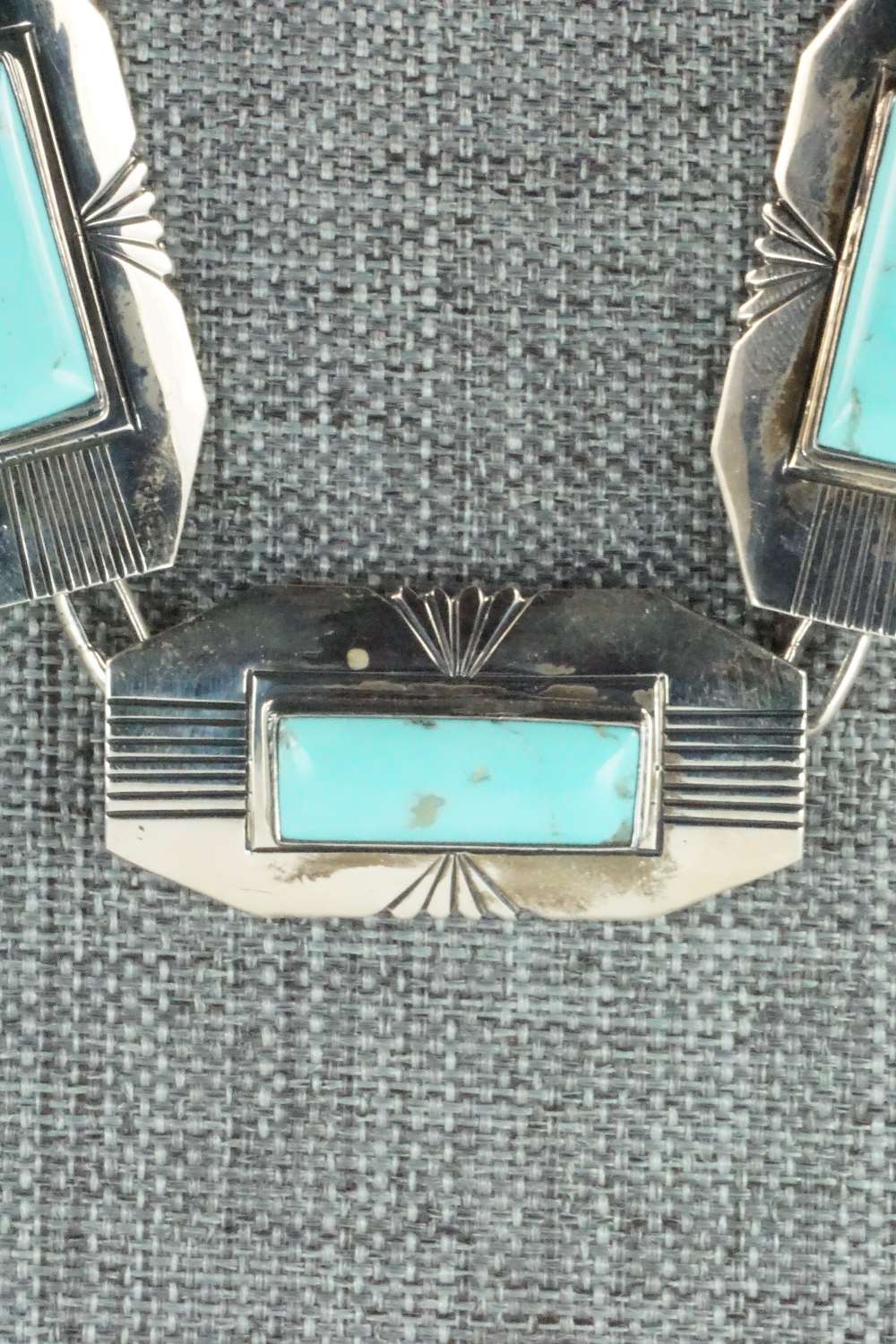 Turquoise & Sterling Silver Necklace - Navajo