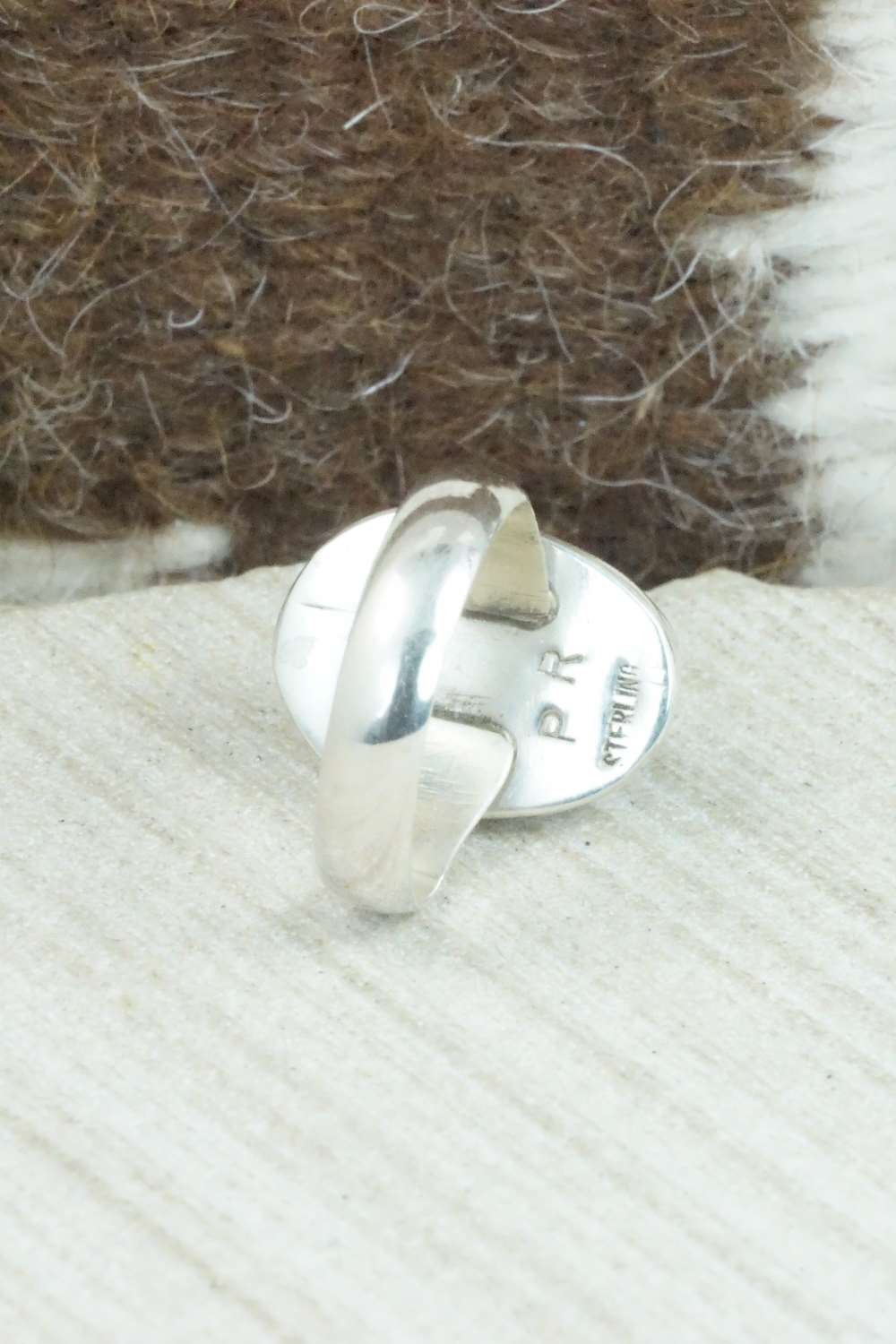Turquoise & Sterling Silver Ring - Priscilla Reeder - Size 6