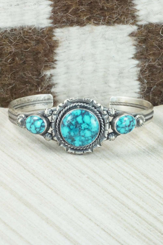 Turquoise & Sterling Silver Bracelet - Derrick Gordon