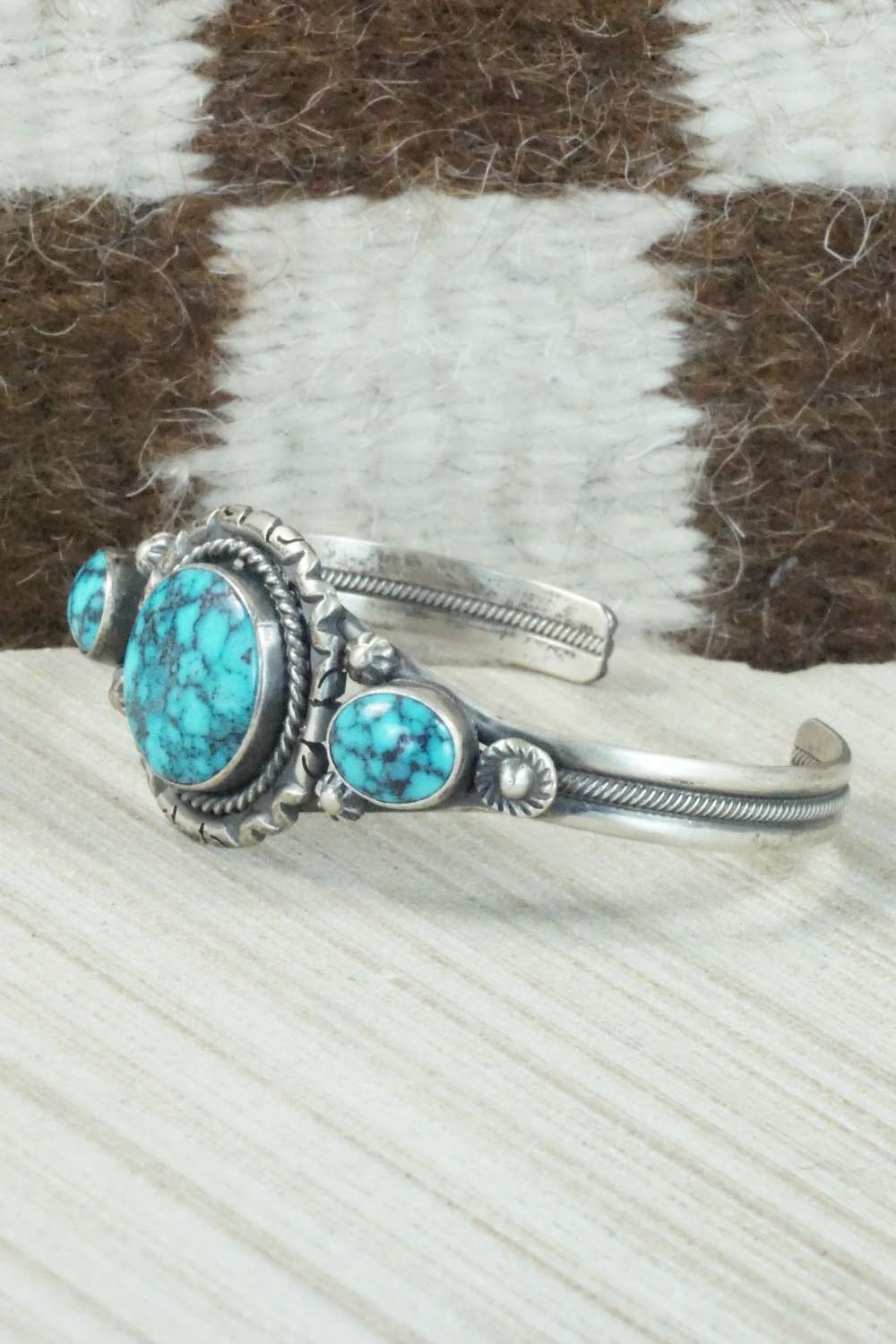 Turquoise & Sterling Silver Bracelet - Derrick Gordon