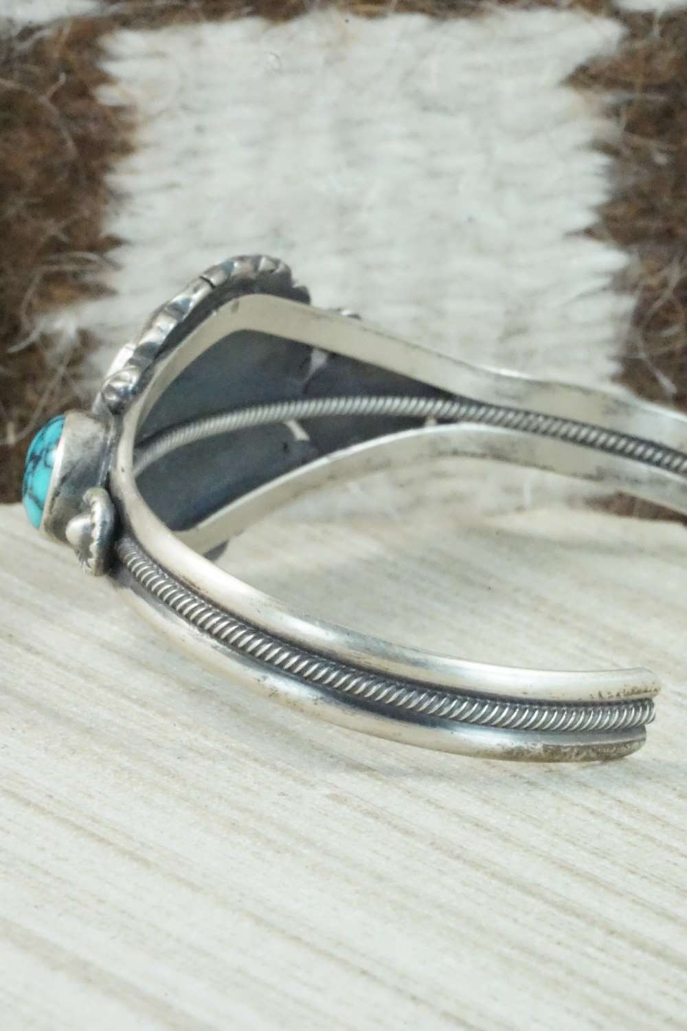 Turquoise & Sterling Silver Bracelet - Derrick Gordon