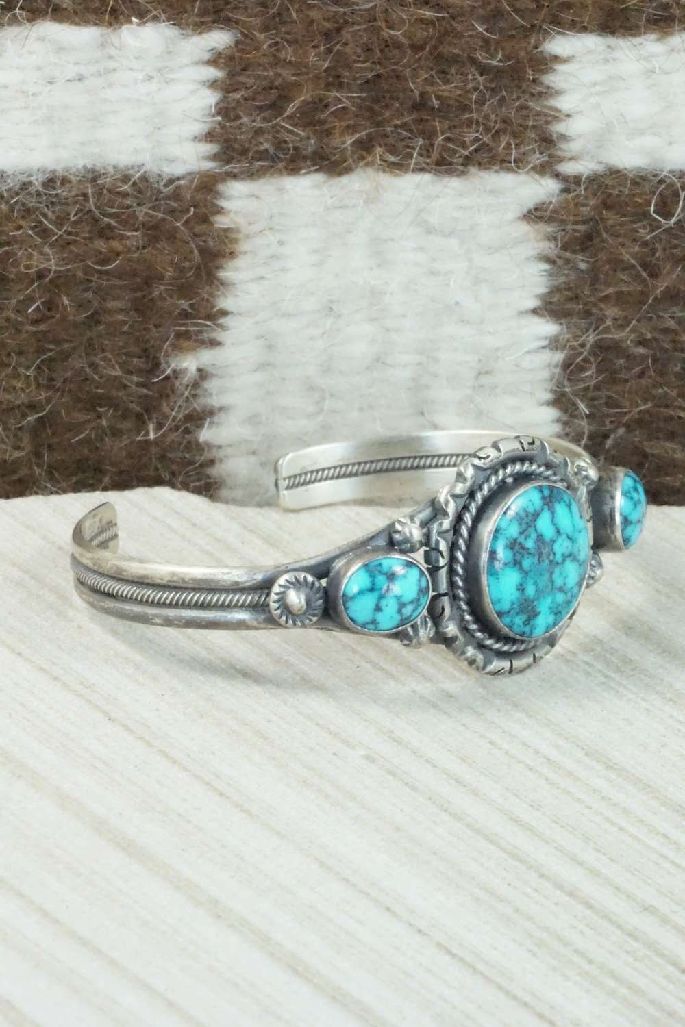 Turquoise & Sterling Silver Bracelet - Derrick Gordon