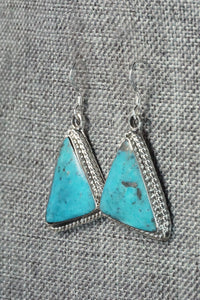 Turquoise & Sterling Silver Earrings - Sheen Yazzie
