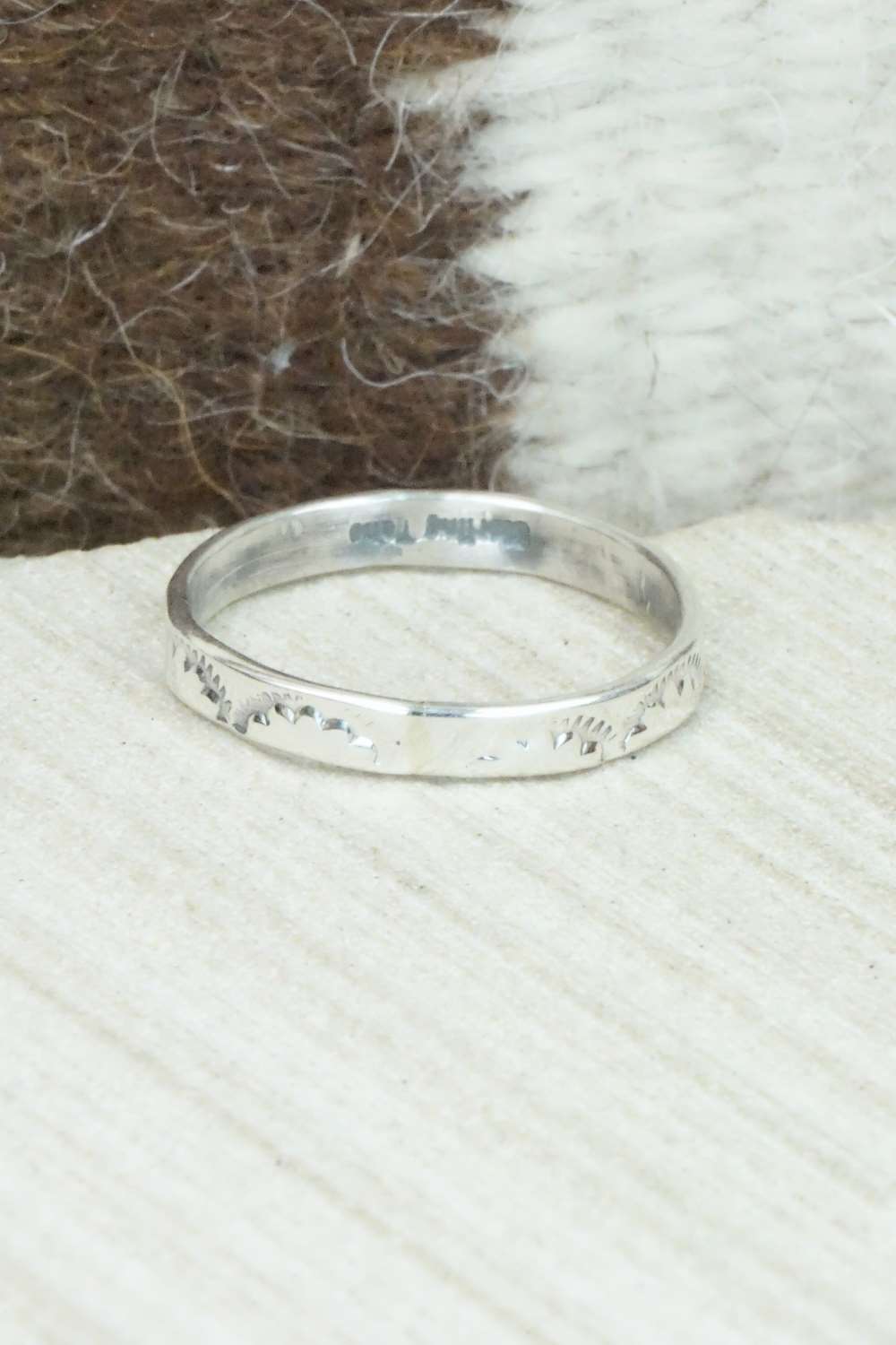 Sterling Silver Ring - Elaine Tahe - Size 11.75
