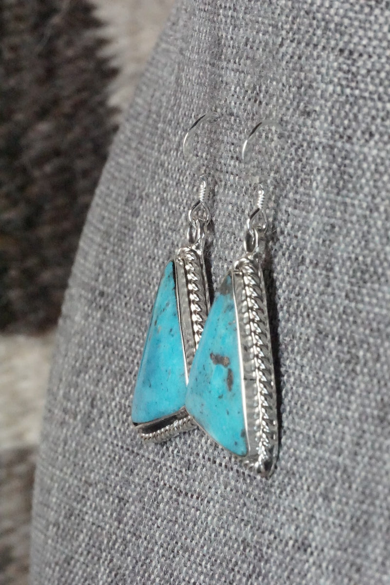 Turquoise & Sterling Silver Earrings - Sheen Yazzie