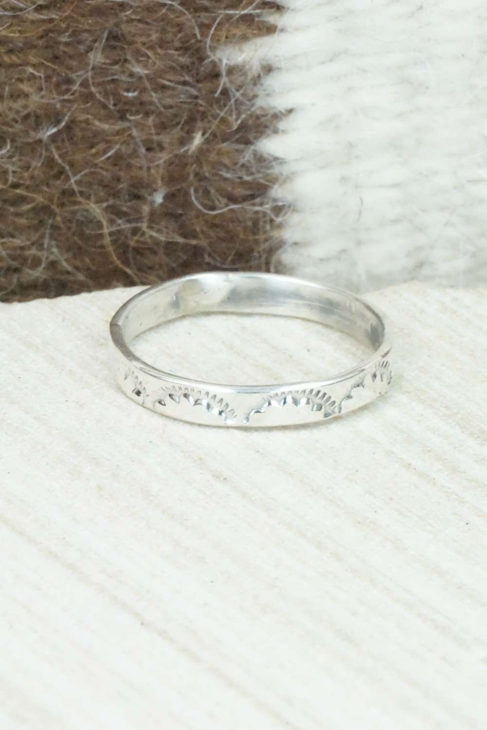 Sterling Silver Ring - Elaine Tahe - Size 11.75