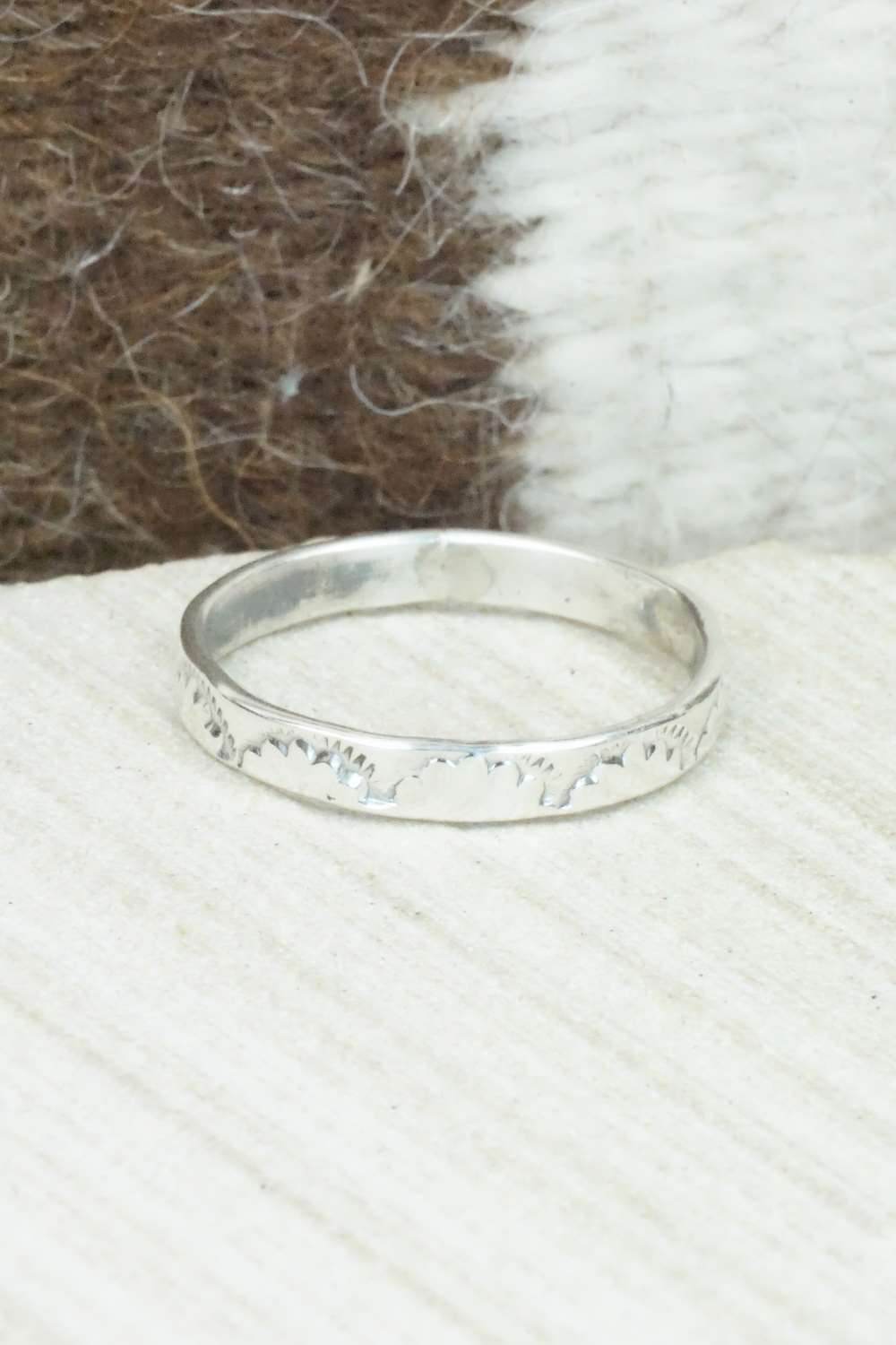 Sterling Silver Ring - Elaine Tahe - Size 11.75