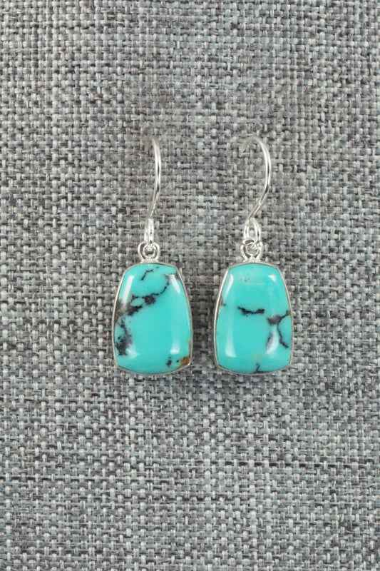 Turquoise & Sterling Silver Earrings - Evelyn Abeita