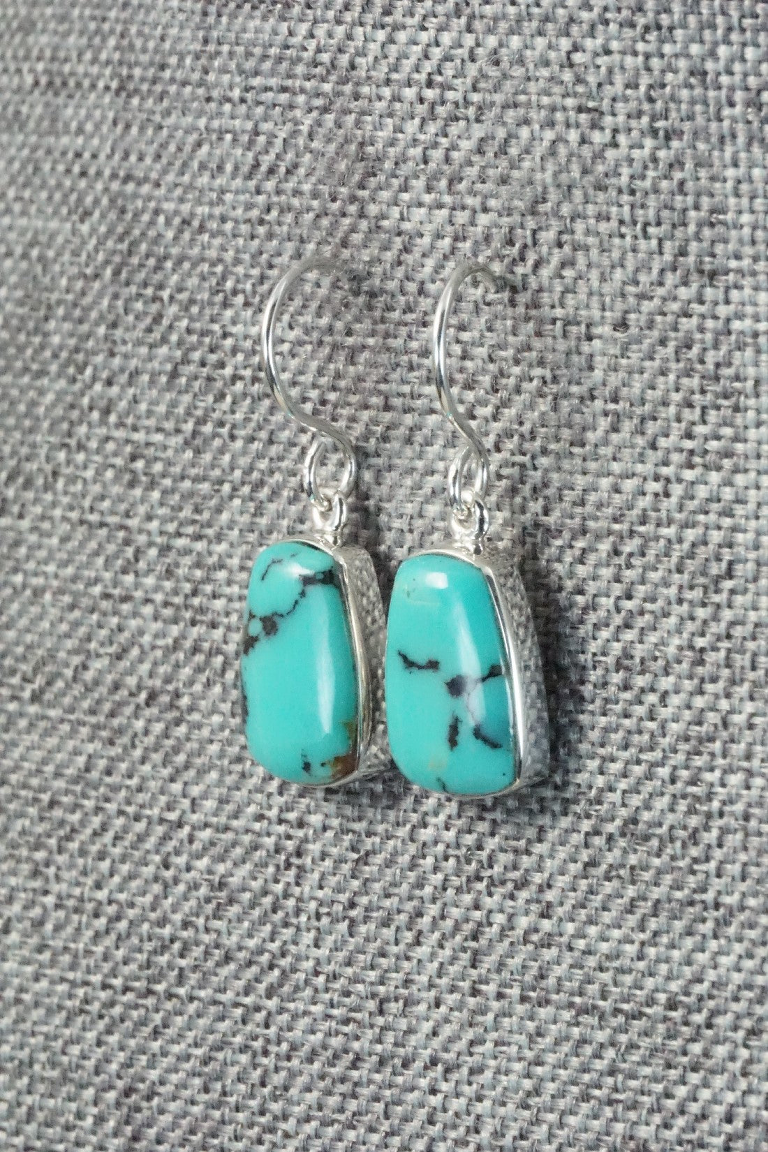 Turquoise & Sterling Silver Earrings - Evelyn Abeita