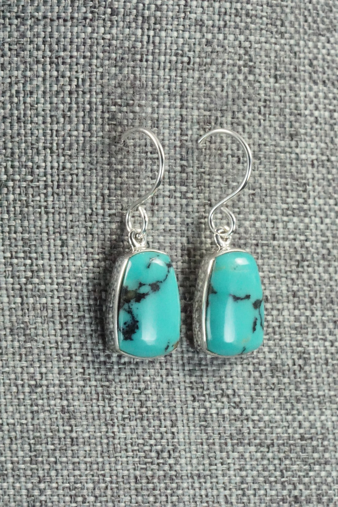 Turquoise & Sterling Silver Earrings - Evelyn Abeita