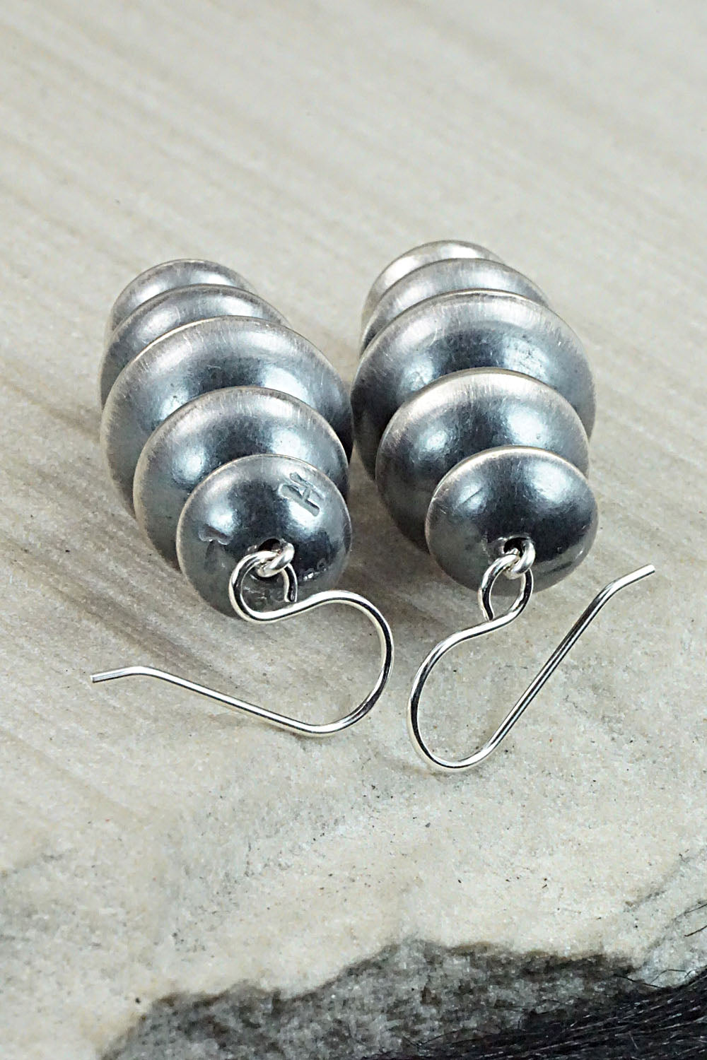 Sterling Silver Navajo Pearl Earrings - Tonisha Haley