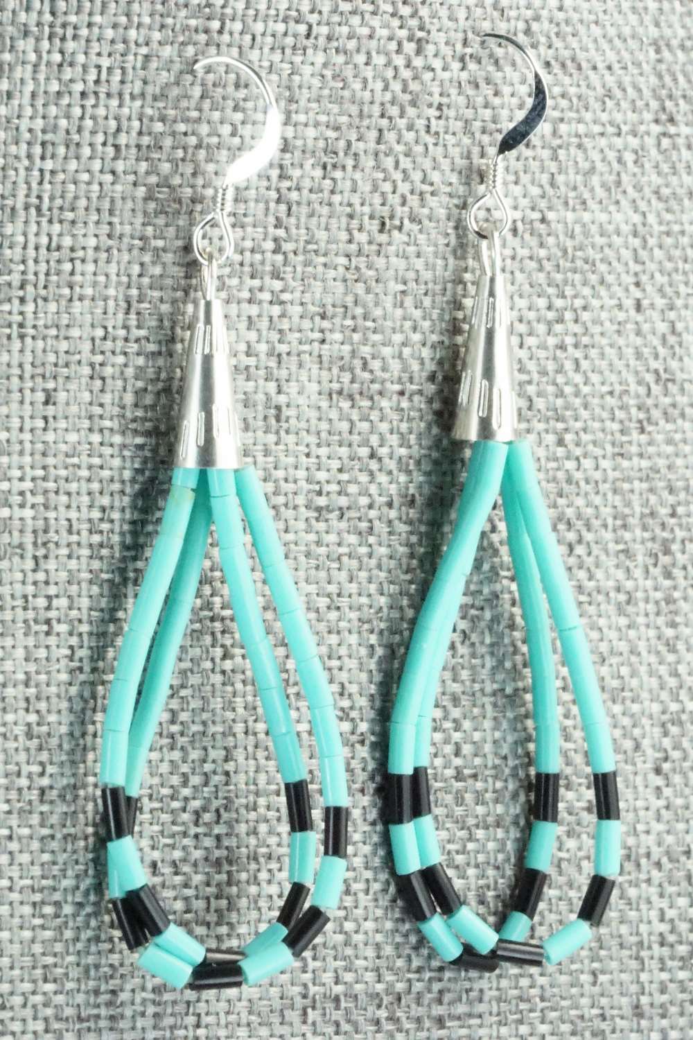 Turquoise & Sterling Silver Earrings - Ramona Bird