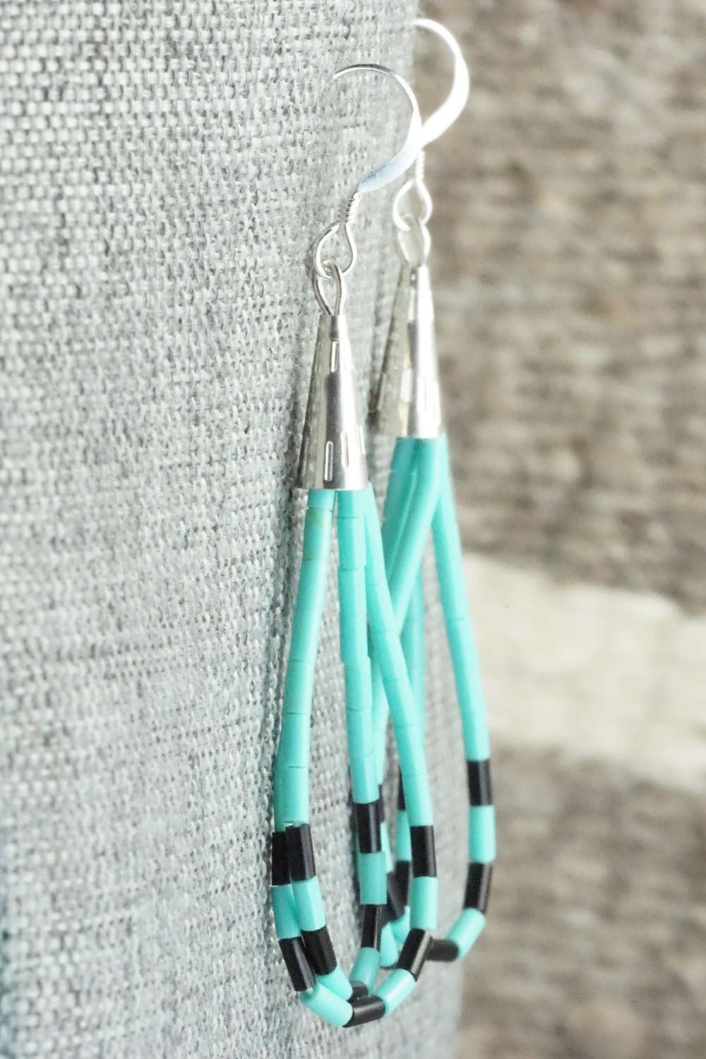 Turquoise & Sterling Silver Earrings - Ramona Bird