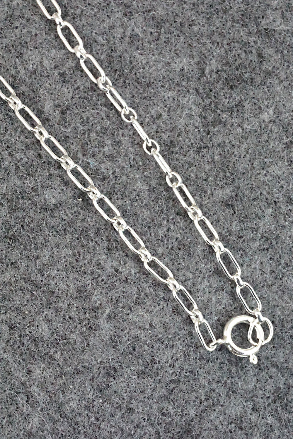 Turquoise & Sterling Silver Inlay Necklace - Bernadette Hattie