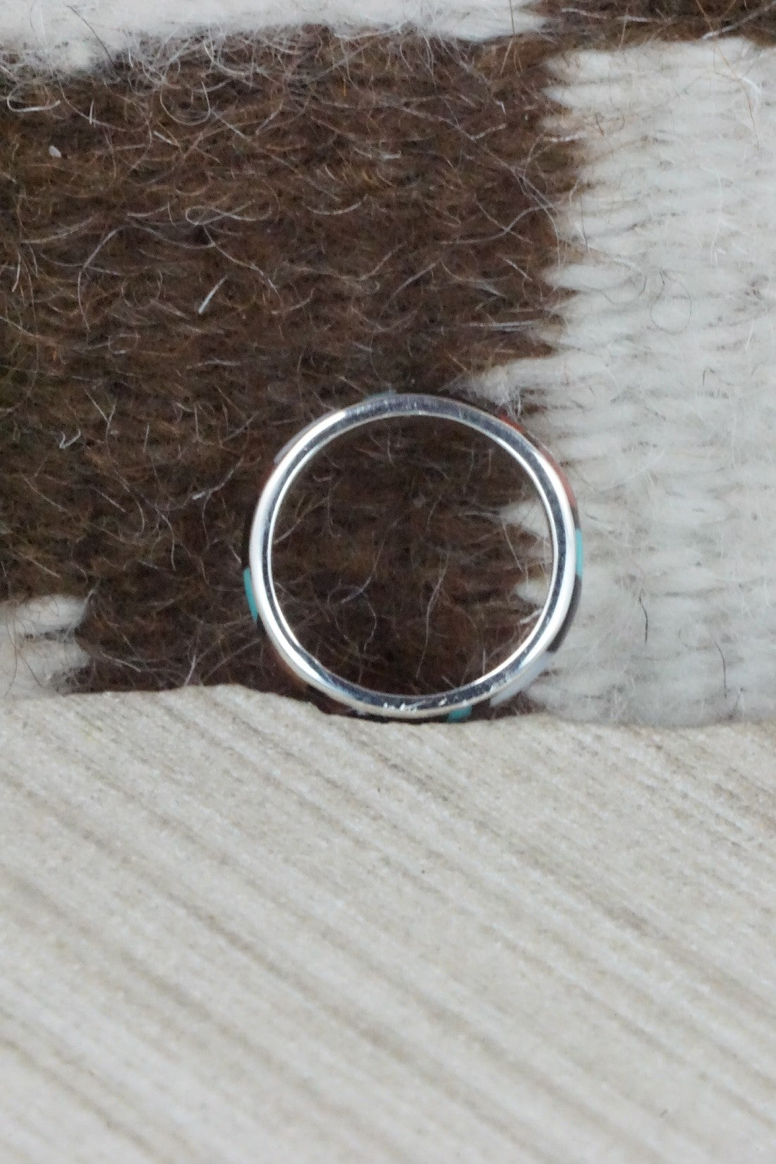 Multi Stone & Sterling Silver Ring - Rose Ukestine - Size 5.5