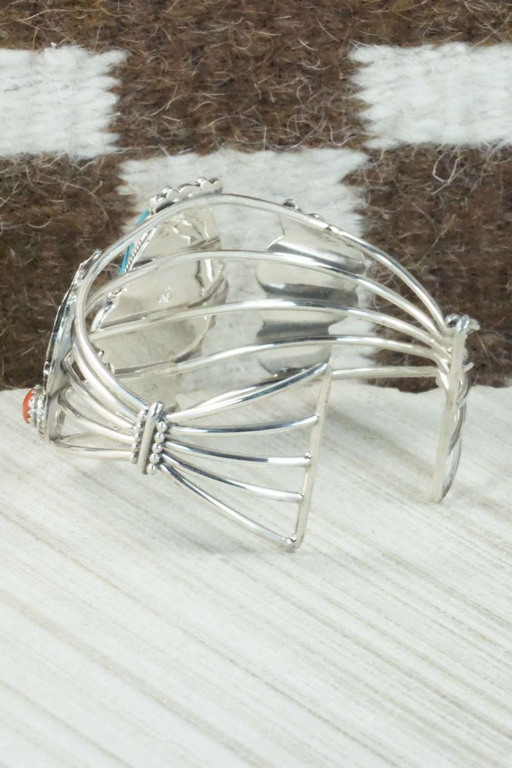 Turquoise and Sterling Silver Bracelet - Navajo