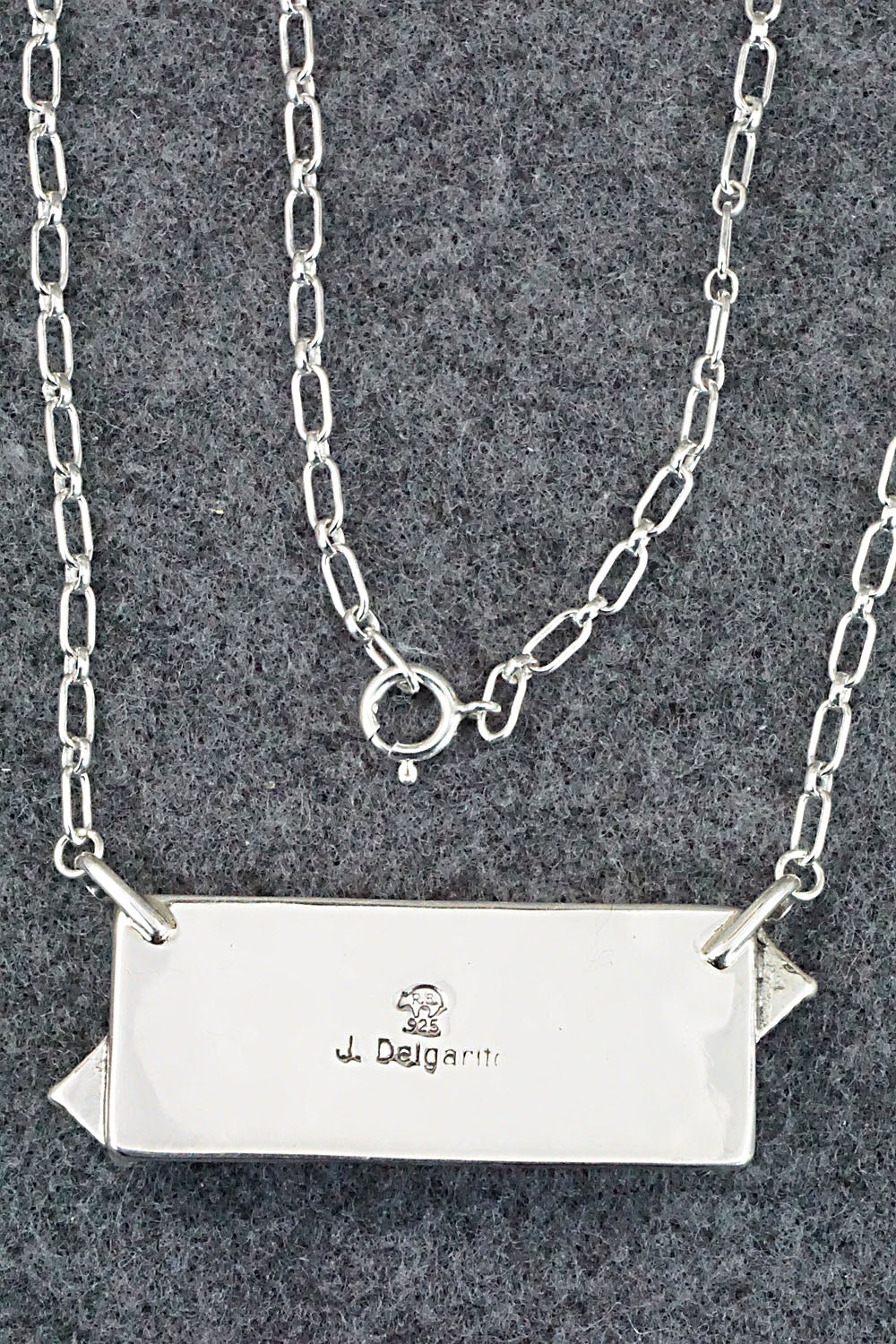Turquoise & Sterling Silver Necklace - Jeremy Delgarito