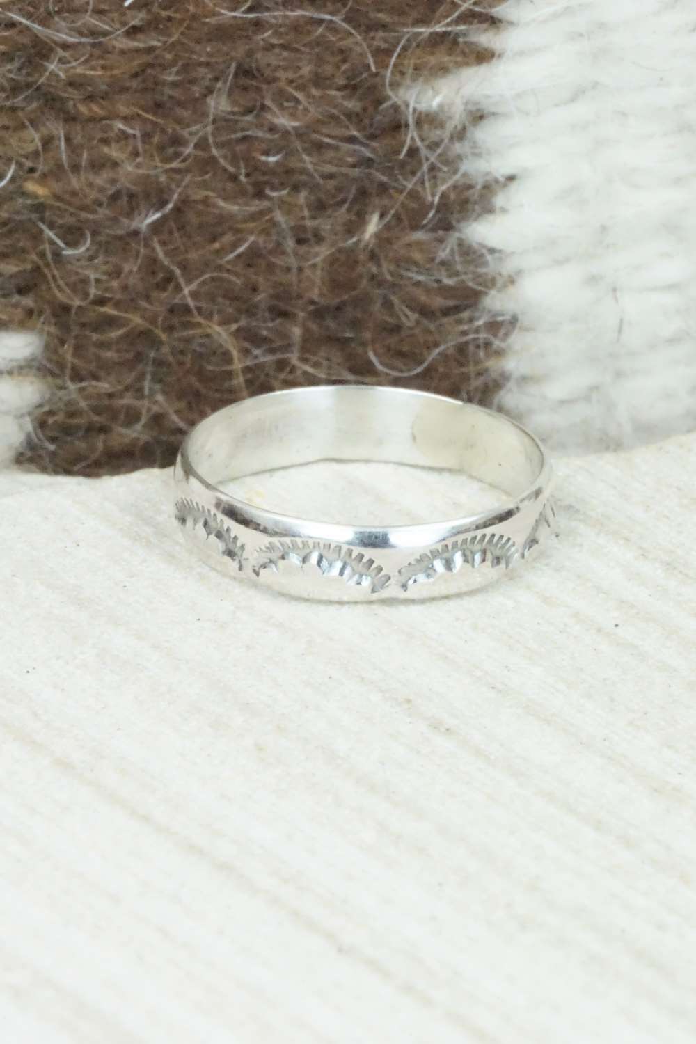 Sterling Silver Ring - Elaine Tahe - Size 11.75