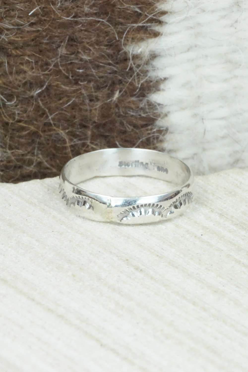 Sterling Silver Ring - Elaine Tahe - Size 9