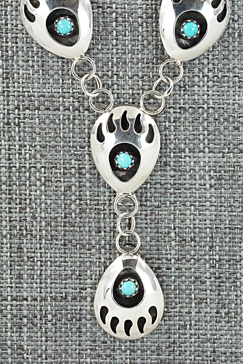 Turquoise & Sterling Silver Necklace - Leta Parker
