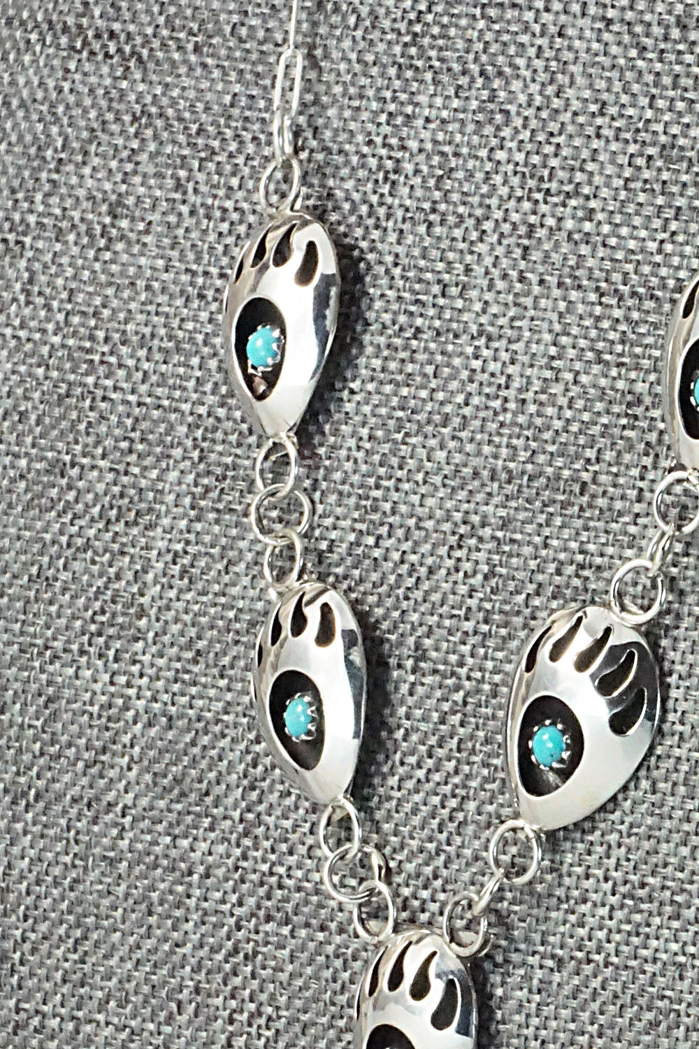 Turquoise & Sterling Silver Necklace - Leta Parker