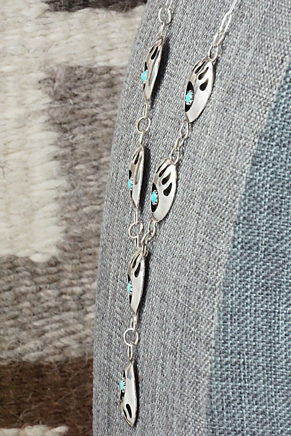 Turquoise & Sterling Silver Necklace - Leta Parker