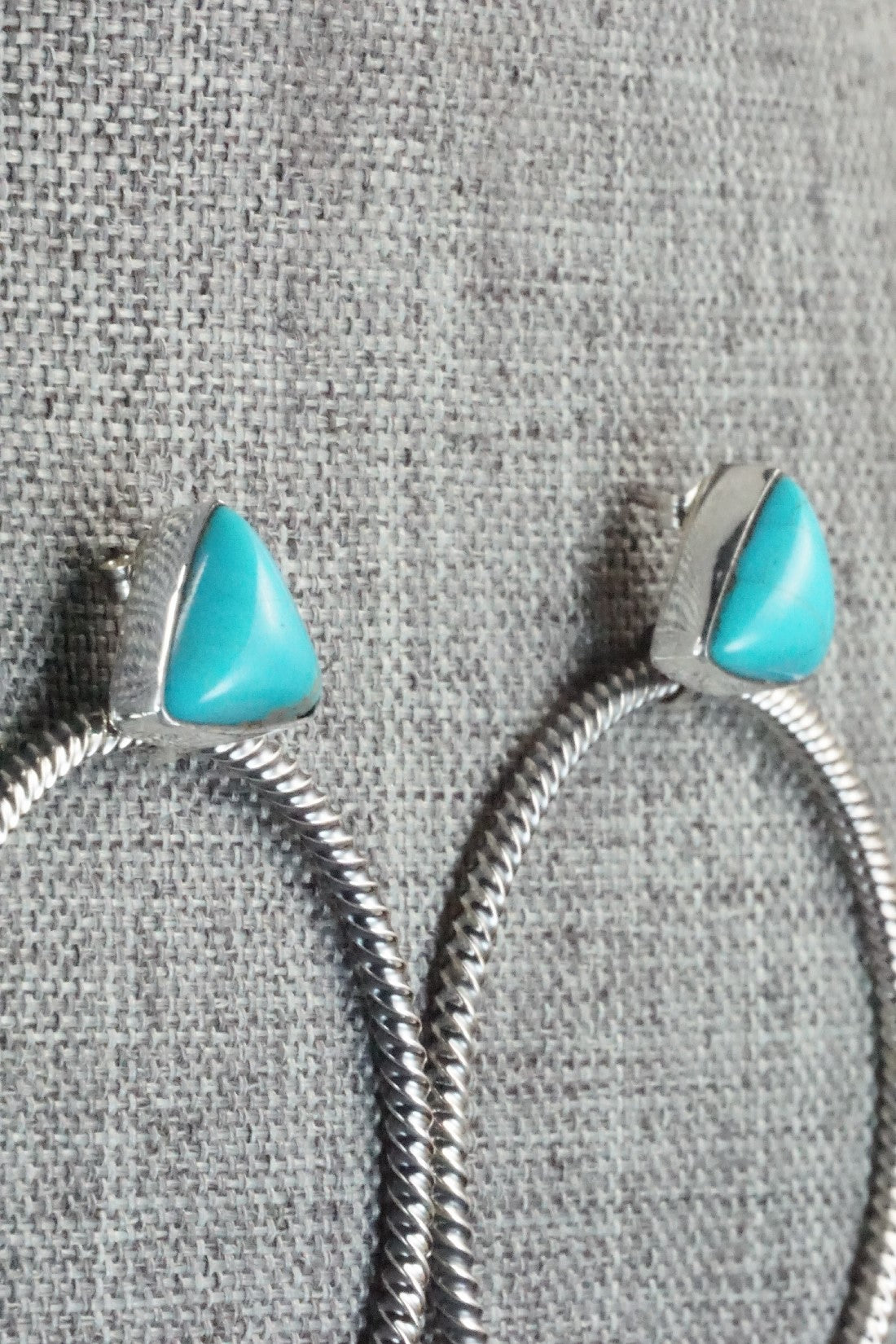 Turquoise & Sterling Silver Earrings - Verley Betone